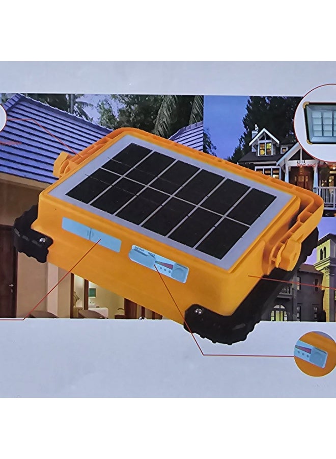 Solar-powered outdoor searchlight with energy storage and weather-resistant - Image 1