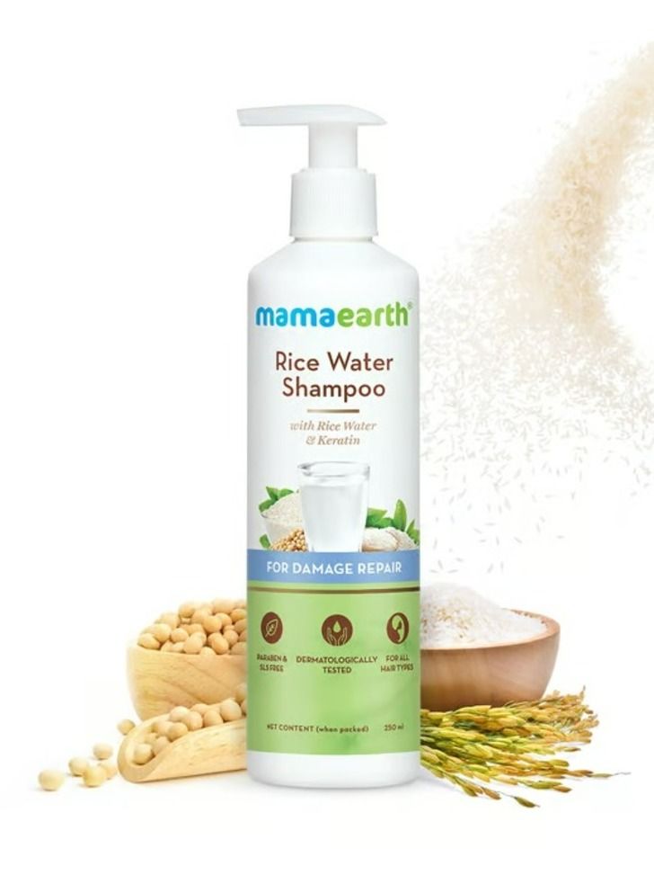 Mamaearth Rice Water Shampoo 250ml - Image 1