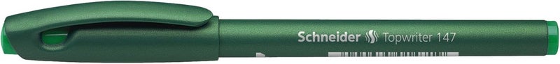 شنايدر قلم Schneider Topwriter 147 من النوع اللولبي المصنوع من الألياف، بسمك قلم 0.6 مم، لون أخضر - Image 1