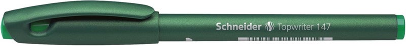 شنايدر قلم Schneider Topwriter 147 من النوع اللولبي المصنوع من الألياف، بسمك قلم 0.6 مم، لون أخضر - Image 2