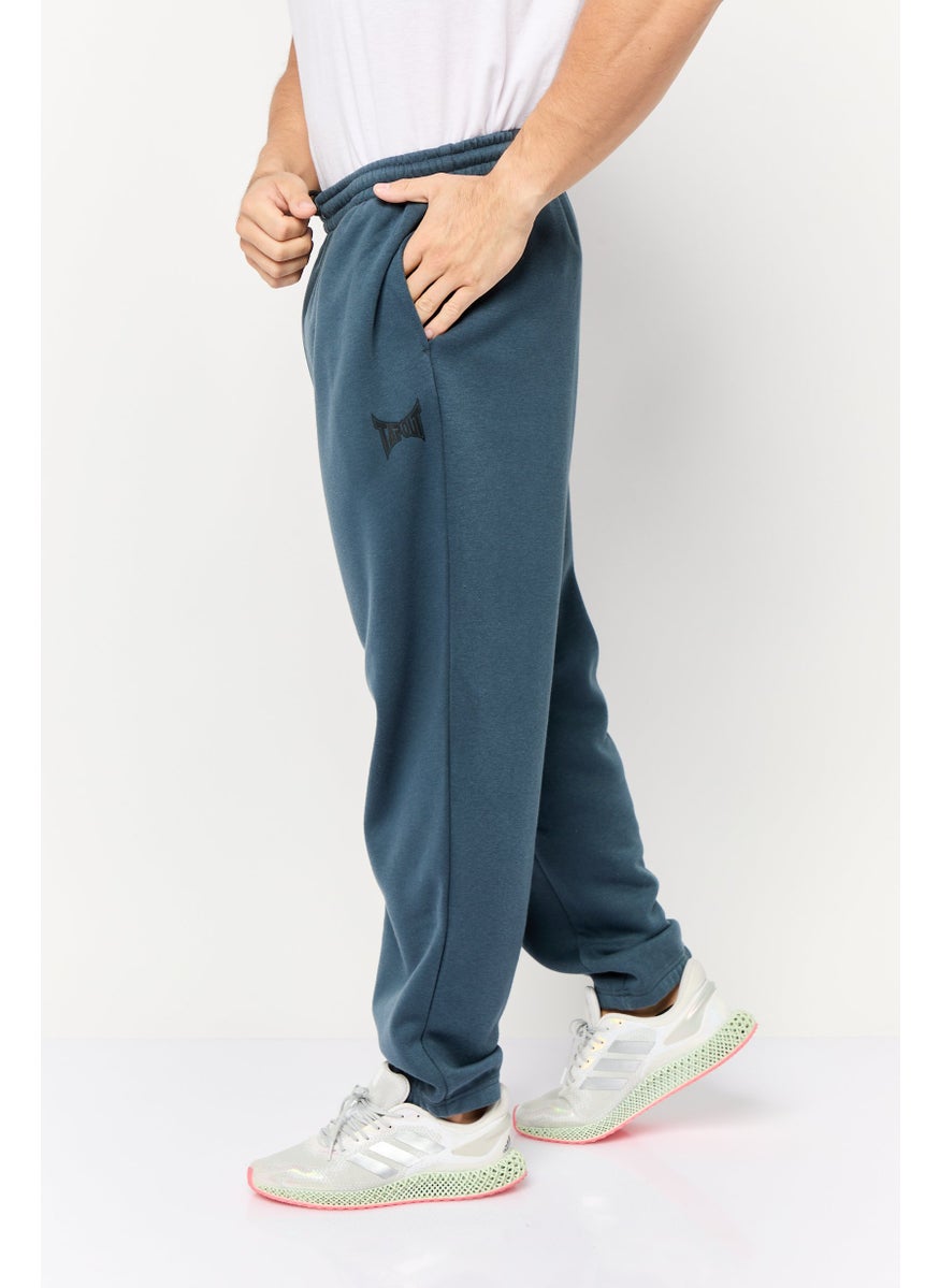 TapouT Men Sportswear Fit Brand Logo Training Track Pants, Slate Blue  - Image 3
