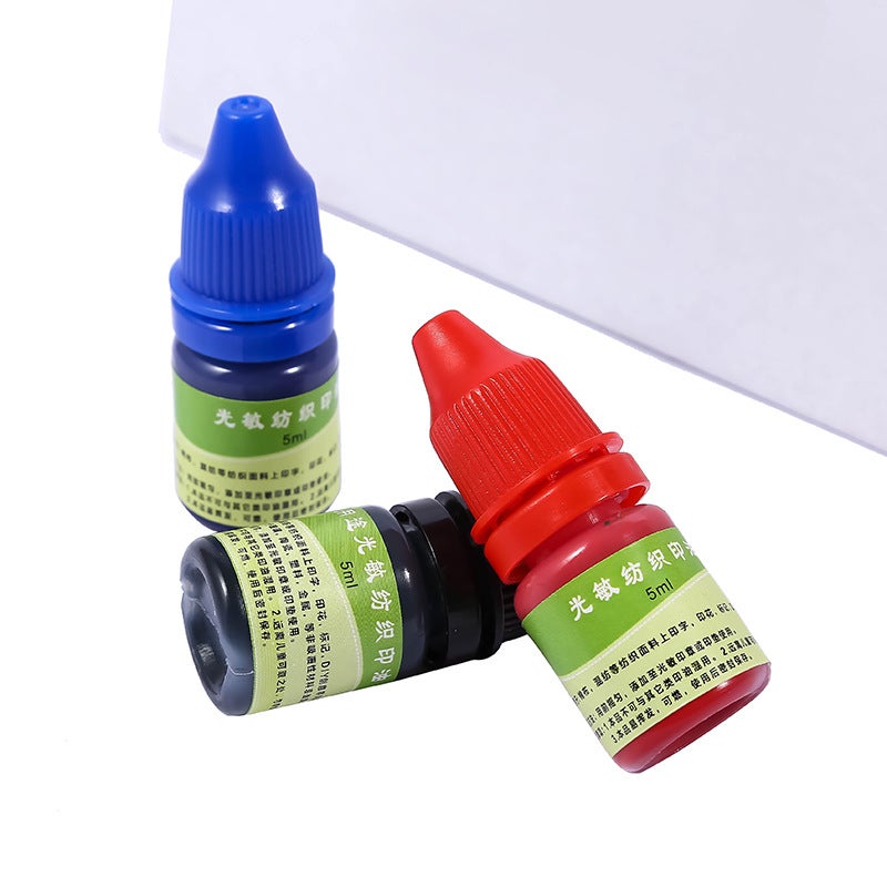 Photosensitive Printing Ink 5ML – Textile Ink for Clothing Stamping - Image 5