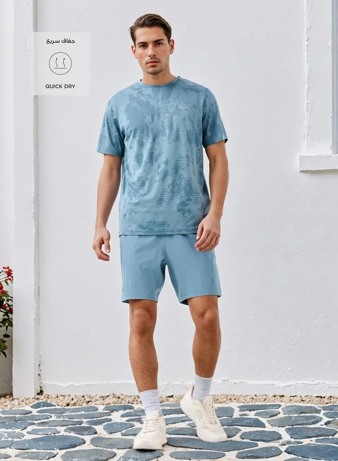 Kappa Kappa Mesh Accent Shorts with Pockets