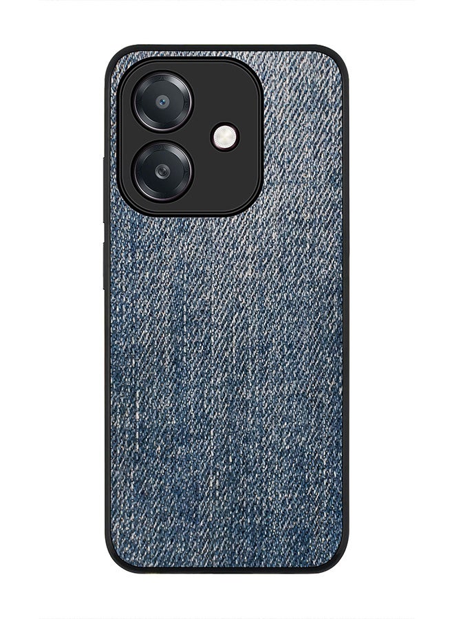 Stylizedd For Oppo A5i Case,Slim fit Camera Protection, Shockproof Thin Phone cover  - Dark Denim Print