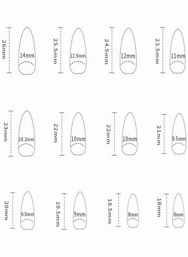 KKUUOO Press on Nails, Short Almond Acrylic Fake Nails with 3D Pearl Starfish Heart Designs, Reusable Full Cover Glue on Stick on False Nails for Women & Girls 24Pcs - Image 2
