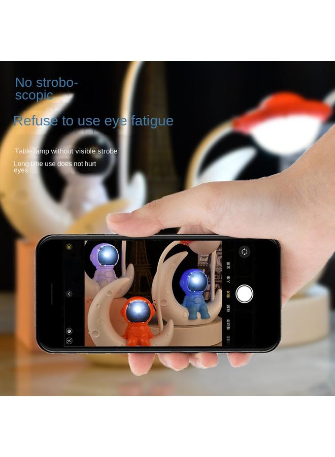 الأزرق جي دبليو كرتون جديد رائد فضاء سطح المكتب مصباح طاولة صغير USB شحن تعلم حماية العين مصباح طاولة غرفة نوم LED زخارف ضوء الليل - Image 5