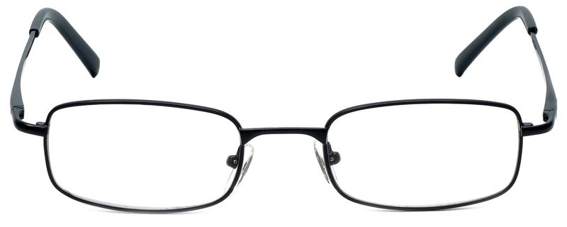Calabria R753 Rectangular Metal Reading Glasses for Men and Women – Full Rim Frame with Spring Hinges | Lightweight with Adjustable Nose Pads | Magnification 1x & Black - Image 3