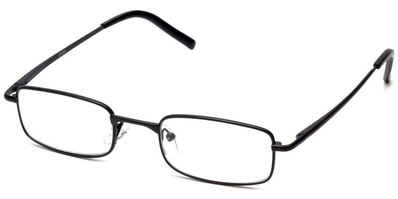 Calabria R753 Rectangular Metal Reading Glasses for Men and Women – Full Rim Frame with Spring Hinges | Lightweight with Adjustable Nose Pads | Magnification 1x & Black - Image 5