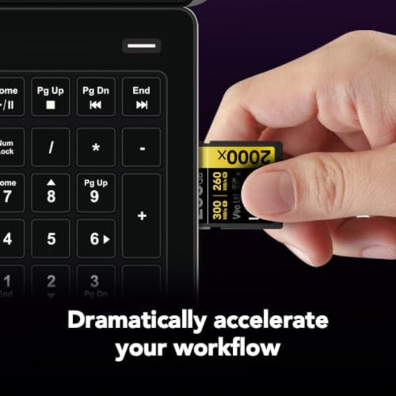 Professional 2000x SDXC Memory Card, UHS-II, C10/U3/V90, black, 300MB/s read speed for DSLR and cinema-quality video cameras - Image 3