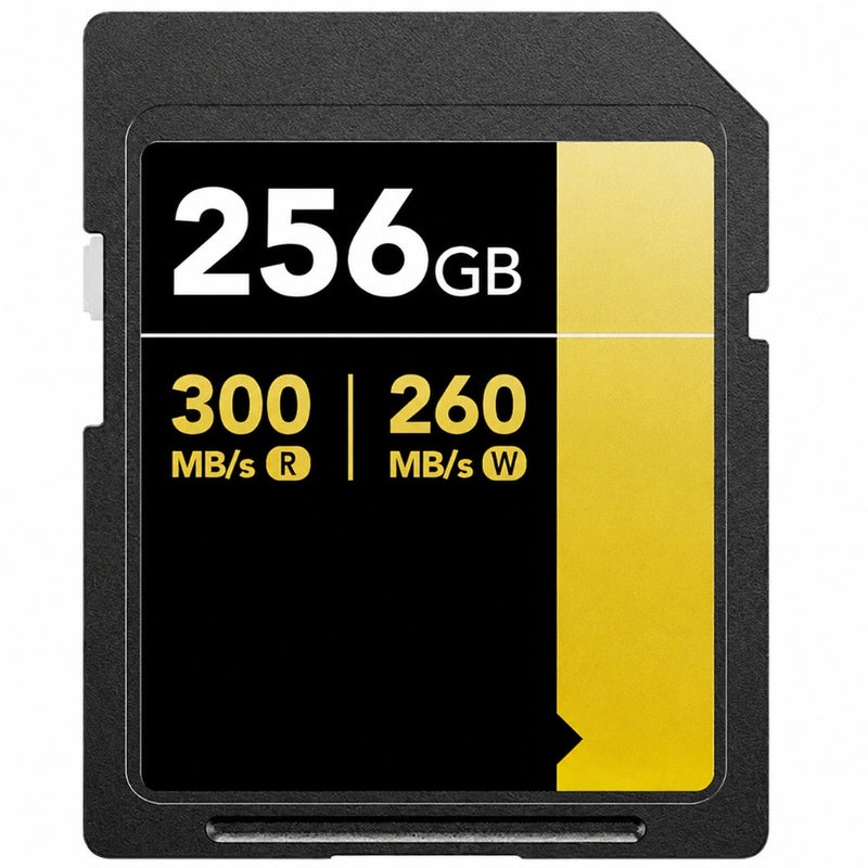 Professional 2000x SDXC Memory Card, UHS-II, C10/U3/V90, black, 300MB/s read speed for DSLR and cinema-quality video cameras - Image 1