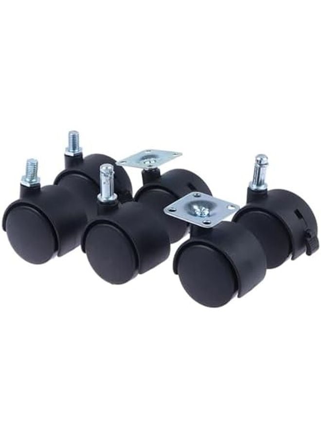 Universal Swivel Caster Wheels With Brake For Office Furniture Chair Color C - Image 3