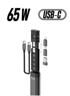 budi قارئ بطاقات USB Micro SD متعدد الوظائف من Budi، متوافق مع أجهزة Apple وSamsung وWindows، جراب تخزين للسفر ولوحة شحن الهاتف المحمول والكمبيوتر الشخصي وبيانات الكمبيوتر  - Image 1