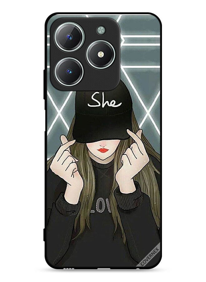 Covernex Realme C61 4G Protective Case Cover She On Cap  - Image 1