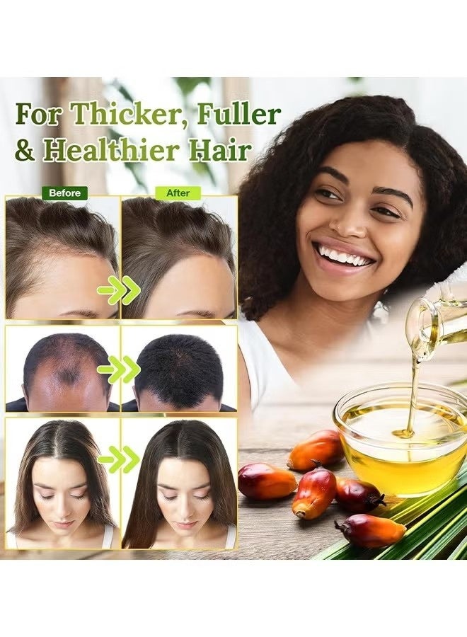 BARUBT Batana Oil For Hair Growth, Natural Organic Hair Conditioner, Repairs Damaged Hair, Leaves Hair Smoother, Natural Hair Growth Oil, Helps With Frizz, For All Hair Types - Image 5