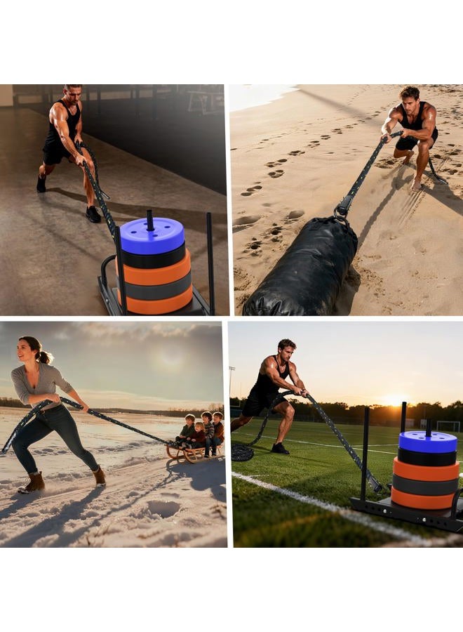 Brobantle Weight Sled Pulling Rope 15FT, Trainer Physical Training Strength Rope for Workout Sled,Tire Pulling Workout, Fitness Resistance,Football Exercise Equipment for Men and Women - Image 5