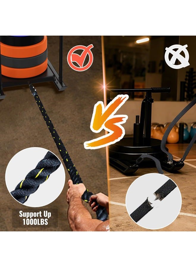 Brobantle Weight Sled Pulling Rope 15FT, Trainer Physical Training Strength Rope for Workout Sled,Tire Pulling Workout, Fitness Resistance,Football Exercise Equipment for Men and Women - Image 2
