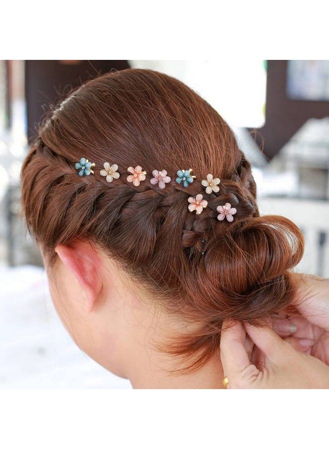 Cubaco 12 حزمة Clips شعر زهور للنساء Clips زهور لطيفة للفتيات Clips شعر صغيرة مخالب زهور زينة شعر Clips شعر صغيرة للشعر الرفيع Clips شعر غير قابلة للانزلاق إكسسوارات شعر للشعر السميك - Image 4