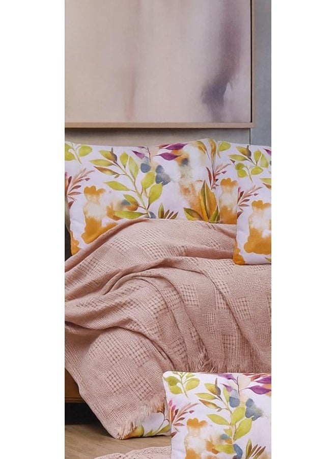 Pure Cotton Summer Printed Bedspread and Sheet Set | King Size Bed and Kids | Cotton - Image 3