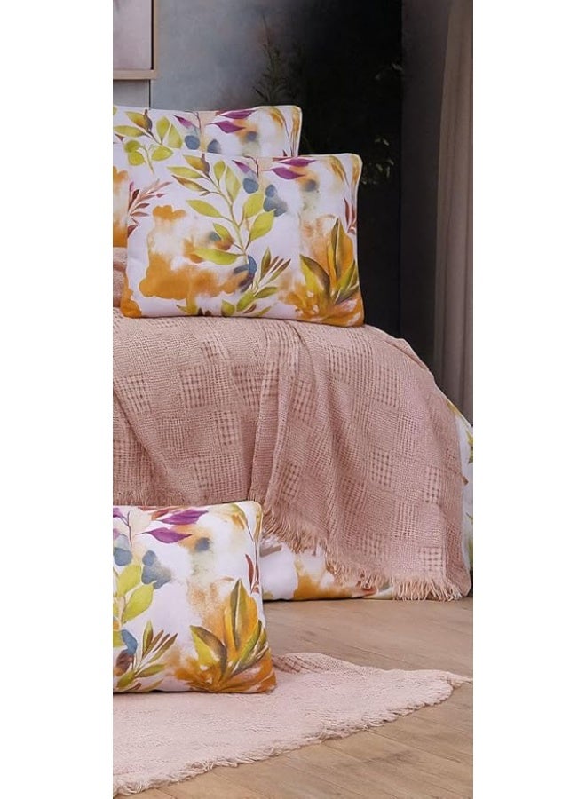 Pure Cotton Summer Printed Bedspread and Sheet Set | King Size Bed and Kids | Cotton - Image 2