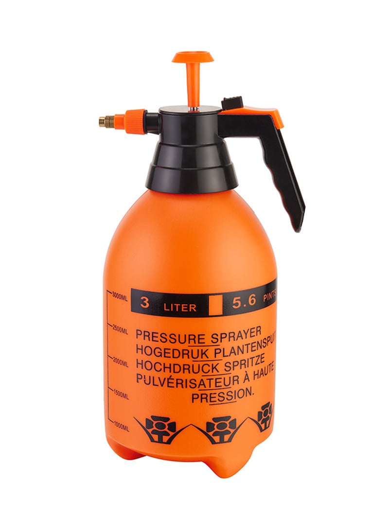 لوازم برو7 زجاجة بخاخ ضغط بمضخة - 3 لتر سهلة الضخ، زجاجة بخاخ بلاستيكية متينة محمولة مع فوهة نحاسية، بخاخ حديقة للعناية بالعشب ومكافحة الحشائش ومكافحة الآفات والتنظيف والغسيل والعناية بالنباتات - Image 1