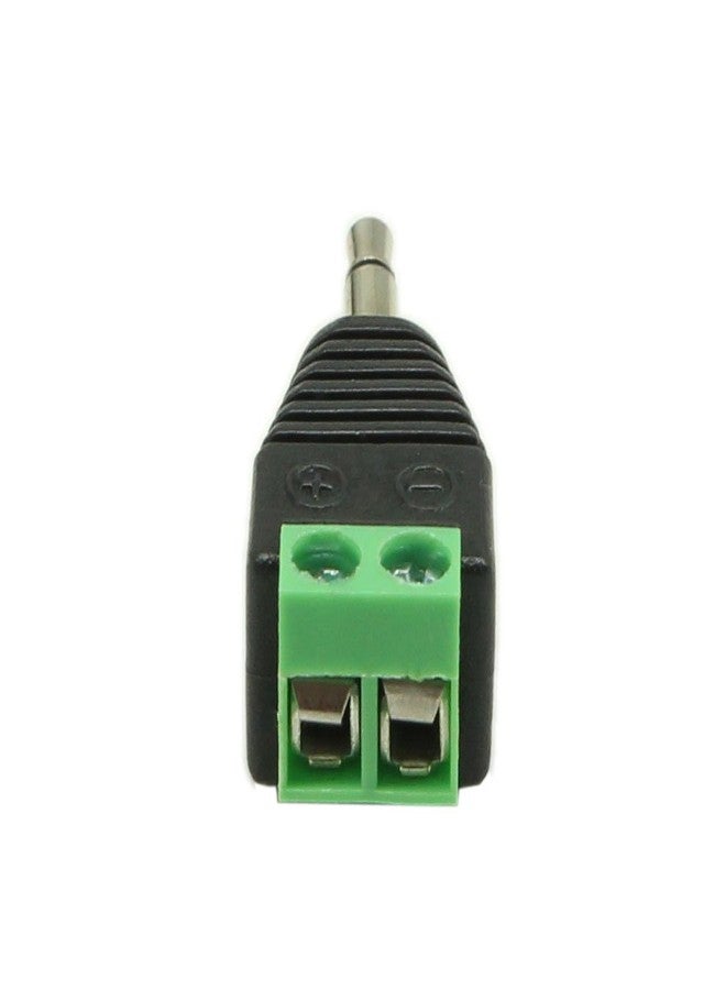 zdyCGTime 3.5mm TS Mono Male to 2 Pin Screw Terminal Female AUX Headphone Balum Converter Adapter (5-Pack) - Image 4