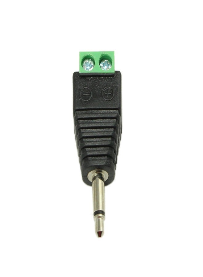 zdyCGTime 3.5mm TS Mono Male to 2 Pin Screw Terminal Female AUX Headphone Balum Converter Adapter (5-Pack) - Image 3