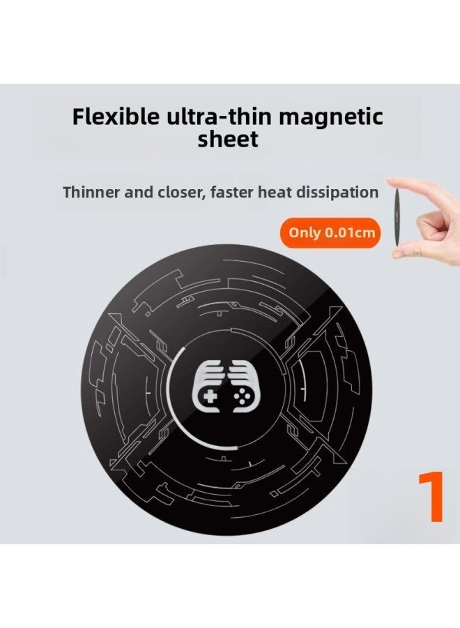 Radiator Magnetic Patch Is Suitable For Mobile Phone Tablet Computer Ipad Car Holder Patch-Color:Upgraded Version-round Model [1-piece Pack] Thermal Conductivity Flexible SheetAs Thin As 0.01cm  - Image 1