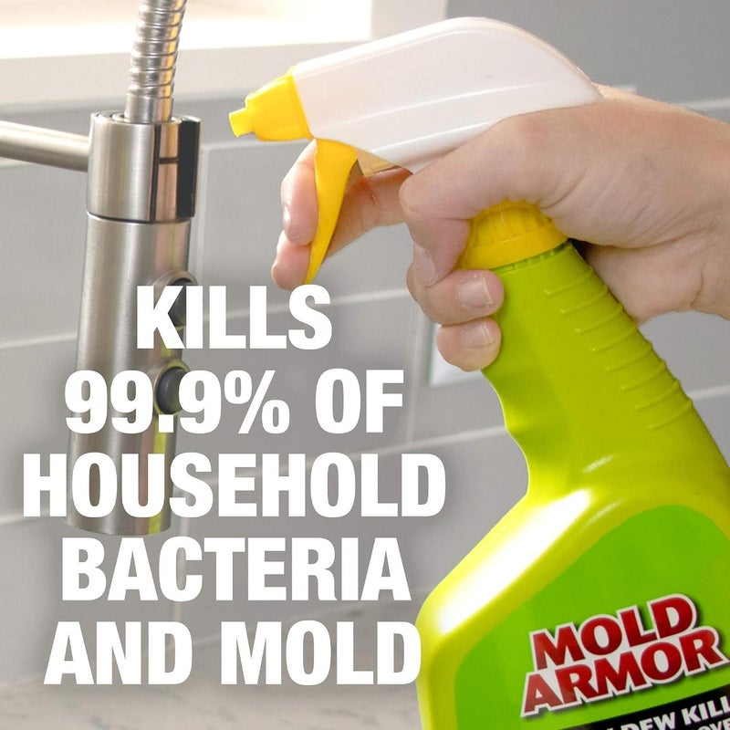 Home Armor Mold Armor Mold & Mildew Killer Plus Quick Stain Remover, Bleach-Based Indoor and Outdoor Cleaner Spray, 32 fl oz / 946 ml, No Scrubbing Formula for Hard Surfaces - Image 3