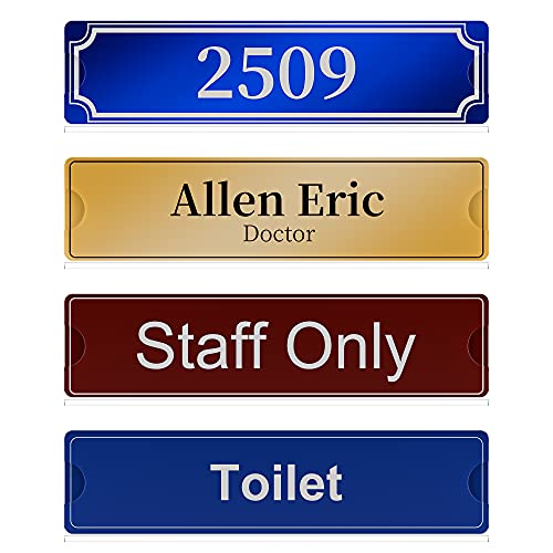 Richboom Acrylic Wall Name Plate Holder, 2x8 Inch, 5 Pack Clear Acrylic Sign Holder Frame with Adhesive Tapes, Door Plates for Home, Office, Classroom - Image 5