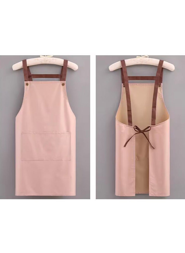 FASHION HOME 2 قطعة مريلة مطبخ مقاومة للماء مع جيب - Image 3