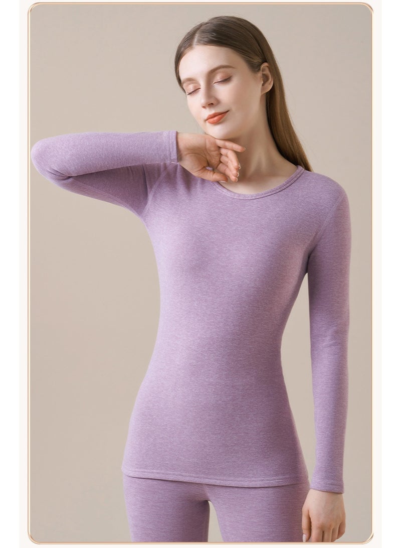 NIBEMINENT Women's Thermal Underwear Set Thermal Clothing First Base Layer Long Johns Fleece Lined Undershirt for Winter Cold Weather - Image 2