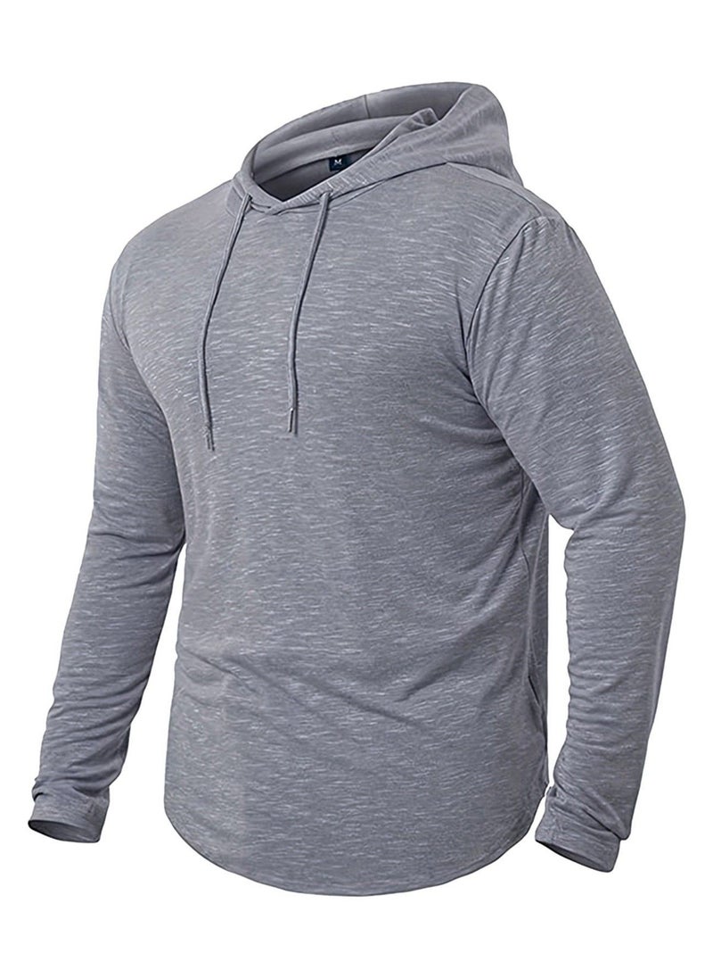 KUYING Hooded Casual Slim Fit Sports Hoodie  - Image 1