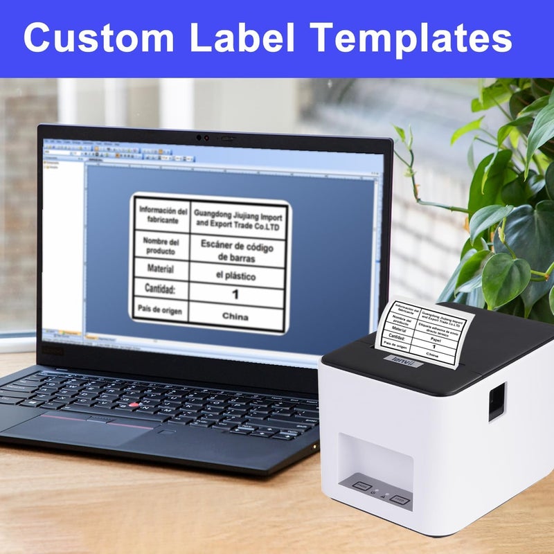 LENVII 76 x 130mm (3"x5") Thermal Labels 200 Sheets - 4 Rolls × 50 Labels, 3-Proof (Water/Oil/Scratch) Multi-Use Adhesive Stickers for Address/Barcode/FNSKU Tags - Home/Office/Product/Gift Labeling - Image 4