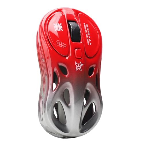 Arctic Fox Alien-X Gaming Wireless Mouse, Tri-Mode (2.4G/Bluetooth/Wired), 4800 DPI, 1000Hz Ergonomic Hollow RGB Rechargeable Type-C for Mac/Laptop/iPad/Office (Red) - Image 4