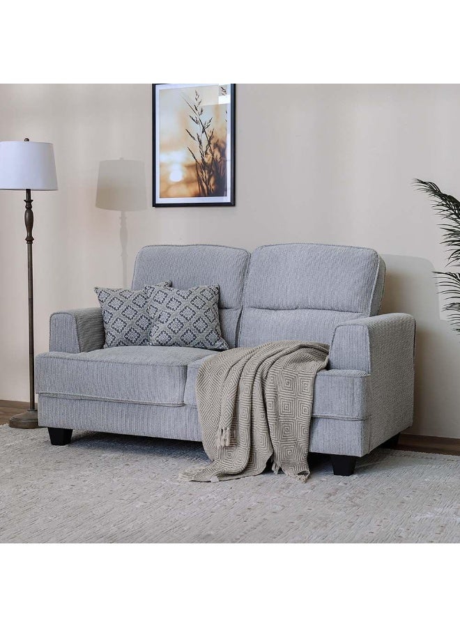 Comfynest Comfynest Winterfell 2-Seater Fabric Sofa With 2-Year Warranty 166X88X97Cm Grey - Image 2