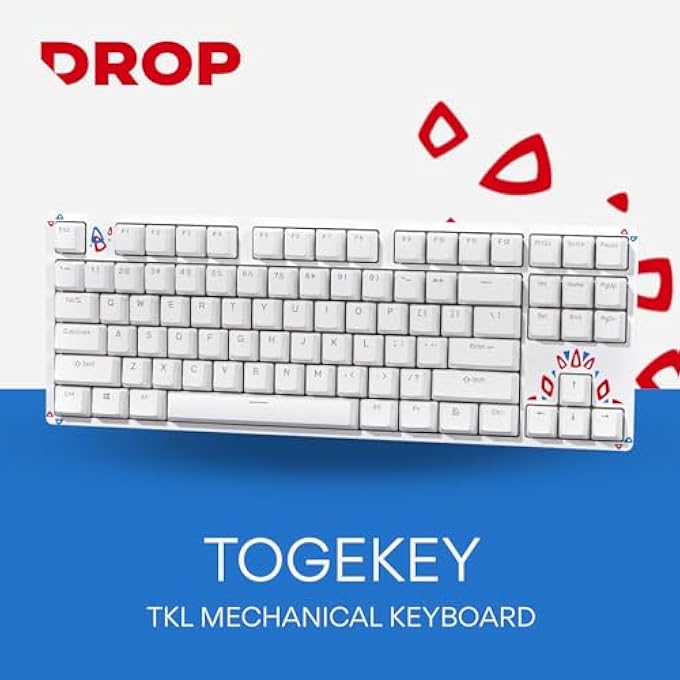 Drop EXPRESSION SERIES TOGEKEY TKL MECHANICAL KEYBOARD - GATERON YELLOW KS3 LINEAR SWITCHES - PBT DOUBLE-SHOT KEYCAPS - LED BACKLIGHT - SILVER - Image 2