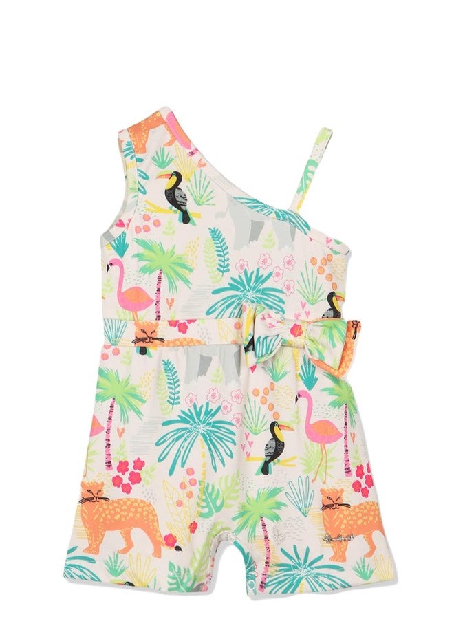 Nautinati nauti nati Girls Printed One Shoulder Jumpsuit - Image 1
