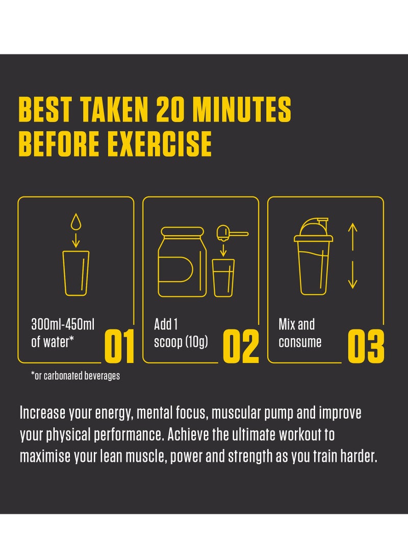 FUEL-UP by Kcal - Pre Workout Fruit Punch Powder Increase Energy Muscle Pump and Anti Fatigue 300 Grams - Image 1