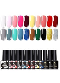 Nee Jolie Gel Nail Polish Set With 20 Colors Gel Nail And Base Gel*1 + Top Coat*1+ Matte Top Coat*1 For Nail Art Salon （23Pcs）  - Image 1