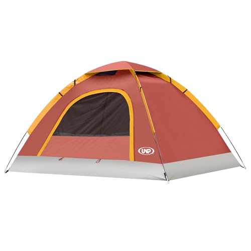 UNP 2Person Portable Dome Tent Easy SetUp Lightweight Red 4 Season Camping Hiking - Image 1