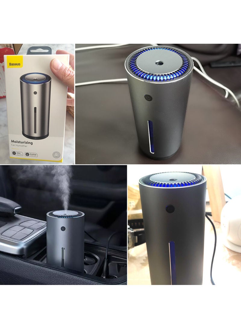 بيسوس جهاز ترطيب الهواء يعمل بالموجات فوق الصوتية ومنفذ USB للعلاج العطري رمادي - Image 4