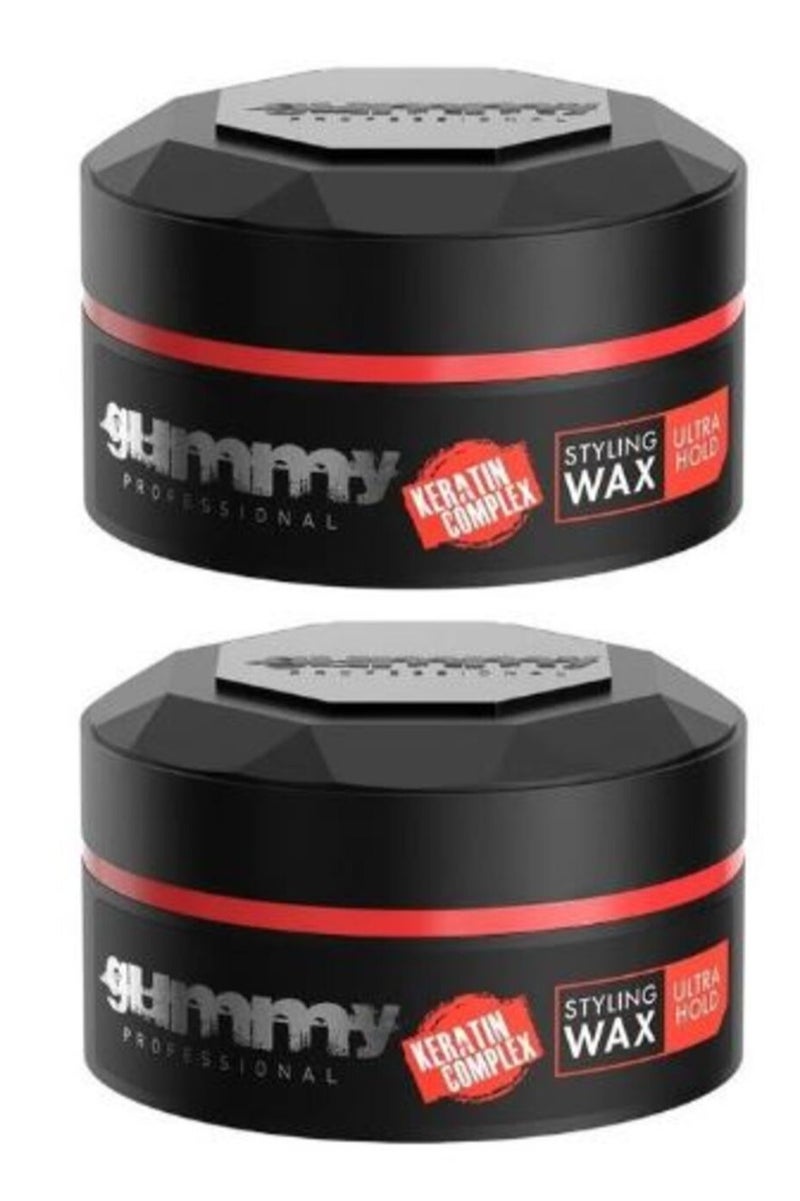 غامي شمع تصفيف الشعر فائق التثبيت أحمر 150 مل قطعتين - Image 1