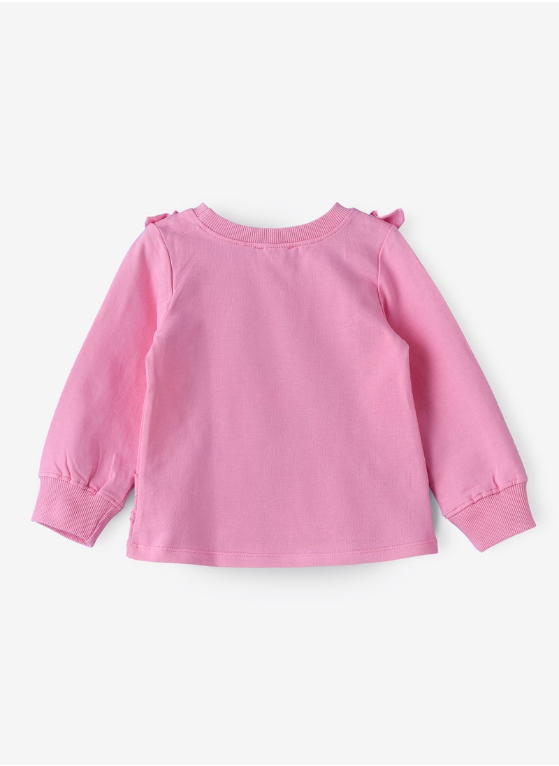 Jelliene Cozy Comfort for Your Little Adventurer: Girls' Cotton Sweat Top  - Image 2
