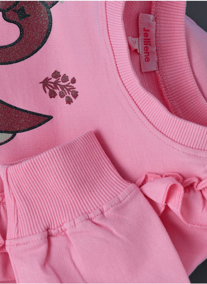Jelliene Cozy Comfort for Your Little Adventurer: Girls' Cotton Sweat Top  - Image 4