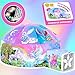 W&O WO Enchanted Aerodome with LED Lights  Inflatable Princess Castle for Kids Aged 312 Inflates in Seconds Creating an Immersive Fairytale Experience Fan Not Included - Image 4