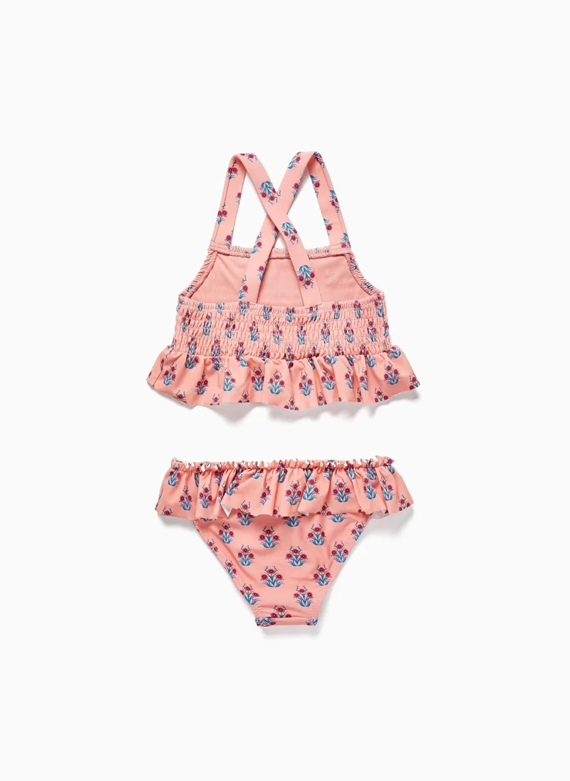 Zippy Floral Bikini UV 80 Protection for Girls