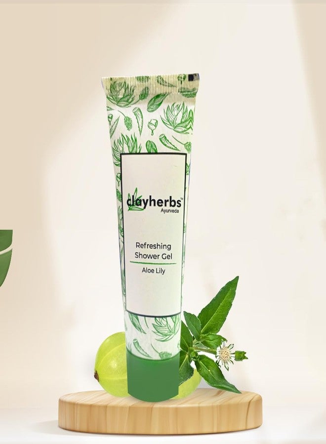 Clayherbs (22ml, Pack-50) Body Wash | Travel Size Shower Gel | Hotel Amenities Toiletries Bulk | Mini Body Wash Shower Gel | Hospital Amenities Kits | Guest Room Amenities - Image 1