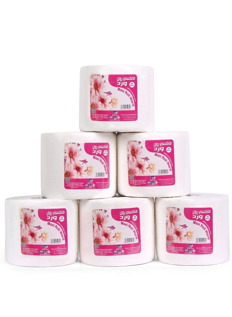 ورد ماكس رول ورد 300 متر منفوش عدد 6 رولات - Image 1