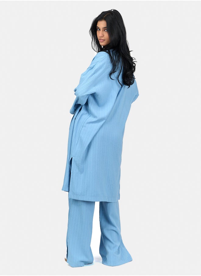 Clue Textured Pattern Midi Kimono  - Image 3