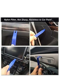 KASTWAVE Trim Removal Tool, Auto Panel Removal Tool Car Interior Trim Kit Fastener Rivet Remover Plastic Pry Tool for Automotive Radio Stereo Dash, car Upholstery Toolkit  - Image 5